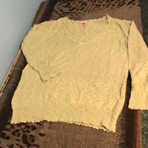 Light green faded glory V-neck sweater